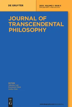  Journal of Transcendental Philosophy | Zeitschrift |  Sack Fachmedien
