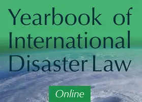  Yearbook of International Disaster Law | Zeitschrift |  Sack Fachmedien