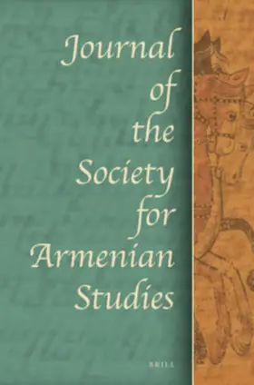  Journal of the Society for Armenian Studies | Zeitschrift |  Sack Fachmedien