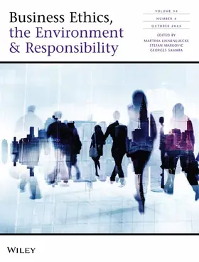 Business Ethics, the Environment & Responsibility | John Wiley & Sons | Zeitschrift | www2.sack.de