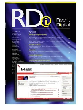  Recht digital (Rdi) | Zeitschrift |  Sack Fachmedien