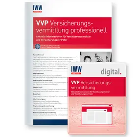 IWW Institut für Wissen in der Wirtschaft GmbH & Co. KG |  VVP Versicherungsvermittlung professionell | Zeitschrift |  Sack Fachmedien