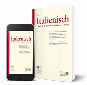 Herausgegeben von Ludwig Fesenmeier, Marc Föcking, Thomas Krefeld, Salvatore A. Sanna und Rainer Stillers |  Italienisch | Zeitschrift |  Sack Fachmedien