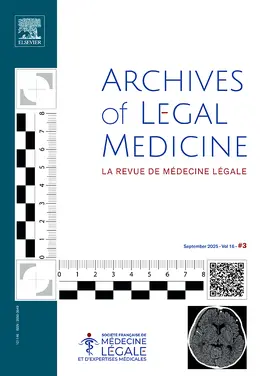  Archives of Legal Medicine | Zeitschrift |  Sack Fachmedien
