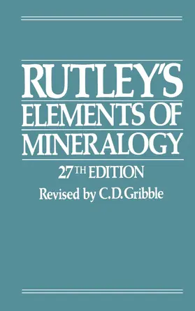 Gribble |  Rutley's Elements of Mineralogy | Buch |  Sack Fachmedien
