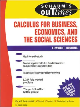 Dowling |  SO CALC BUS ECON SOC SCI | Buch |  Sack Fachmedien
