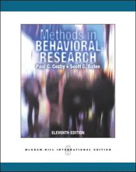 Cozby / Bates |  Methods in Behavioral Research | Buch |  Sack Fachmedien