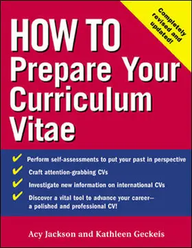 Jackson / Geckeis |  H/T PREPARE CURRICULUM VITA | Buch |  Sack Fachmedien