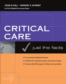 Hall / Schmidt / Hogarth |  Critical Care Medicine | Buch |  Sack Fachmedien