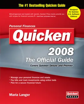 Langer |  Quicken 2008 The Official Guide | Buch |  Sack Fachmedien