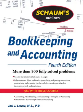 Lerner / Gokarn |  Schaum's Outline of Bookkeeping and Accounting, Fourth Edition | Buch |  Sack Fachmedien