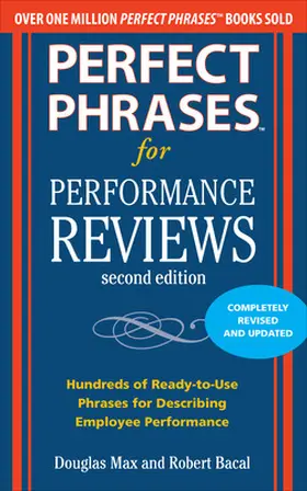 Max / Bacal |  PERFECT PHRASES FOR PERFORMANCE REVIEWS | Buch |  Sack Fachmedien