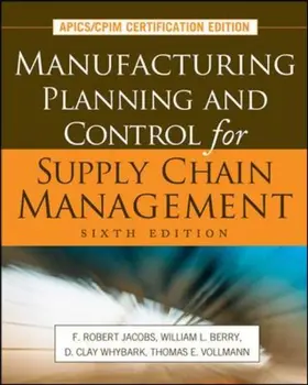 Jacobs / Berry / Whybark |  Manufacturing Planning and Control for Supply Chain Management | Buch |  Sack Fachmedien