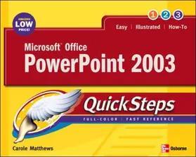 Matthews |  Microsoft Office PowerPoint 2003 QuickSteps | Buch |  Sack Fachmedien