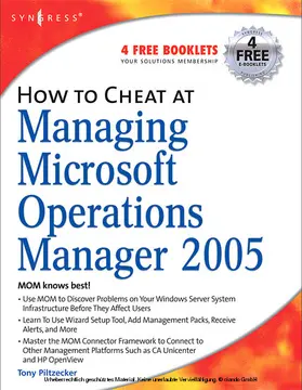 Piltzecker |  How to Cheat at Managing Microsoft Operations Manager 2005 | eBook | Sack Fachmedien