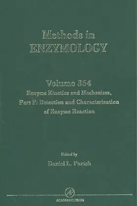 Purich |  Enzyme Kinetics and Mechanism, Part F: Detection and Characterization of Enzyme Reaction Intermediates | eBook | Sack Fachmedien