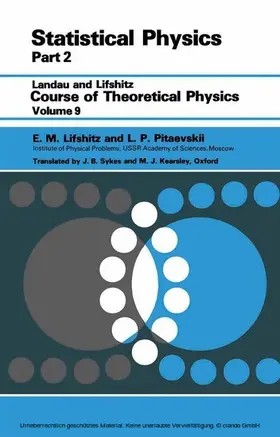Lifshitz / Pitaevskii |  Statistical Physics | eBook | Sack Fachmedien