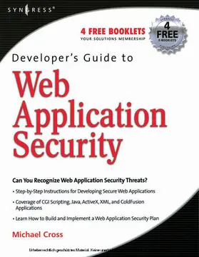 Cross MD / Cross |  Developer's Guide to Web Application Security | eBook | Sack Fachmedien