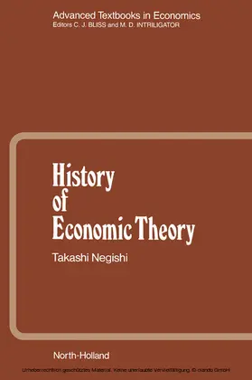 Negishi |  History of Economic Theory | eBook | Sack Fachmedien