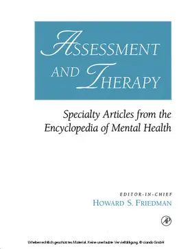 Friedman |  Assessment and Therapy | eBook | Sack Fachmedien