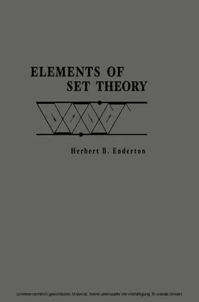 Enderton | Elements of Set Theory | E-Book | sack.de