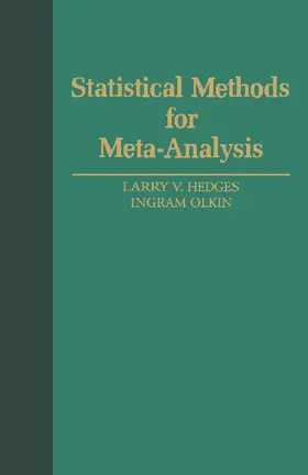 Hedges / Olkin |  Statistical Methods for Meta-Analysis | eBook | Sack Fachmedien