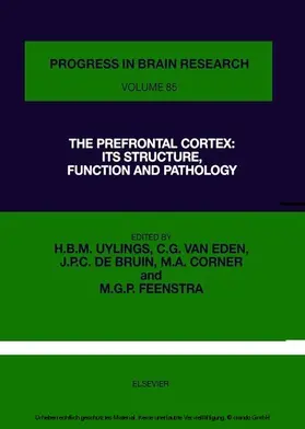 de Bruin / Corner / Feenstra |  The Prefrontal Cortex: Its Structure, Function and Pathology | eBook | Sack Fachmedien