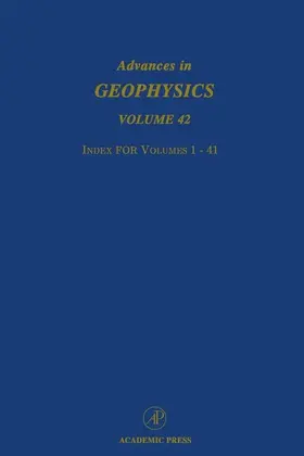 Dmowska |  Advances in Geophysics | eBook | Sack Fachmedien