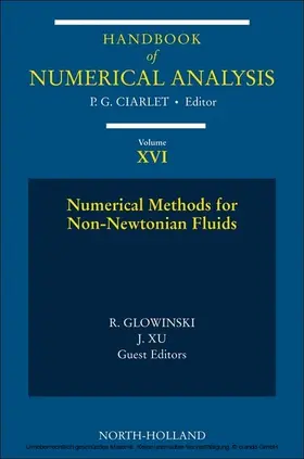 Glowinski / Xu |  Numerical Methods for Non-Newtonian Fluids | eBook | Sack Fachmedien
