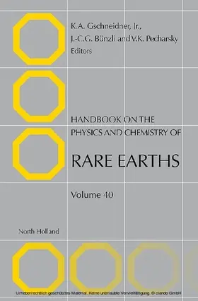 Bunzli | Handbook on the Physics and Chemistry of Rare Earths | E-Book | sack.de