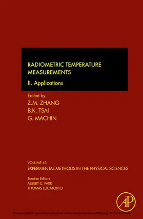 Zhang / Machin |  Radiometric Temperature Measurements | eBook | Sack Fachmedien