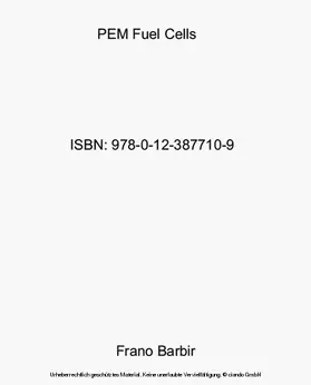 Barbir |  PEM Fuel Cells | eBook | Sack Fachmedien