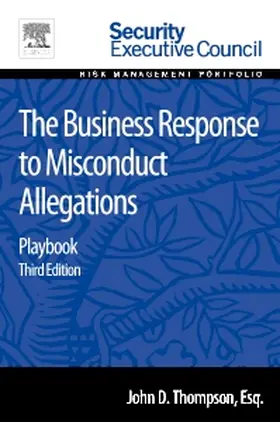  The Business Response to Misconduct Allegations | Buch |  Sack Fachmedien