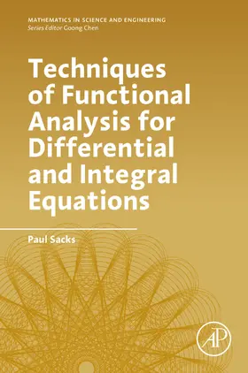 Sacks | Techniques of Functional Analysis for Differential and Integral Equations | E-Book | sack.de