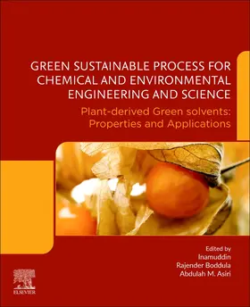 Inamuddin / Boddula / Asiri |  Green Sustainable Process for Chemical and Environmental Engineering and Science | Buch |  Sack Fachmedien