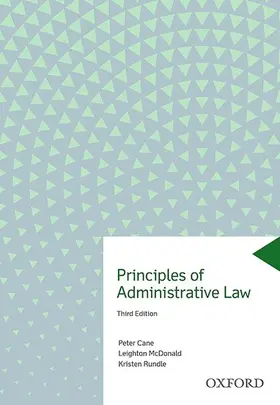 Cane / McDonald / Rundle |  Principles of Administrative Law | Buch |  Sack Fachmedien