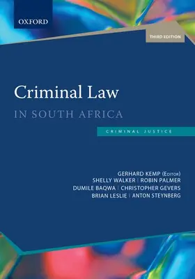 Kemp / Walker / Palmer |  Criminal Law in South Africa | Buch |  Sack Fachmedien