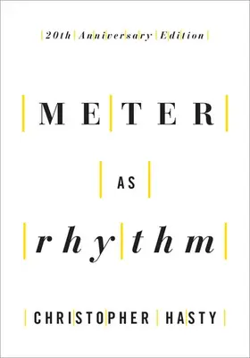 Hasty |  Meter as Rhythm | Buch |  Sack Fachmedien