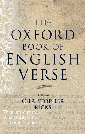 Ricks |  The Oxford Book of English Verse | Buch |  Sack Fachmedien