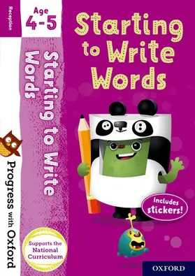Jones |  Progress with Oxford: Starting to Write Words Age 4-5 | Buch |  Sack Fachmedien