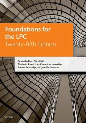 Firth / Smart / Seabridge |  Foundations for the LPC | Buch |  Sack Fachmedien