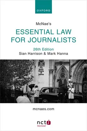 Hanna / Harrison |  McNae's Essential Law for Journalists | Buch |  Sack Fachmedien