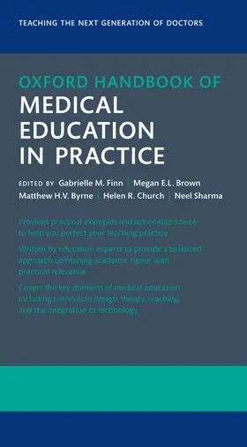 Church / Brown / Byrne |  Oxford Handbook of Medical Education in Practice 3rd Edition | Buch |  Sack Fachmedien