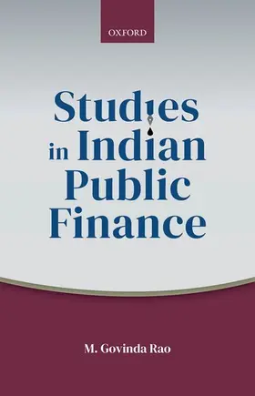 Rao | Studies in Indian Public Finance | Buch | 978-0-19-284960-1 | sack.de