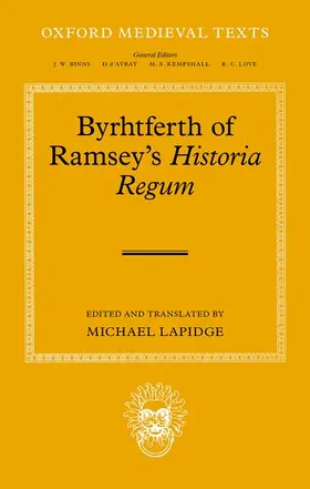Lapidge |  Byrhtferth of Ramsey's Historia Regum | Buch |  Sack Fachmedien