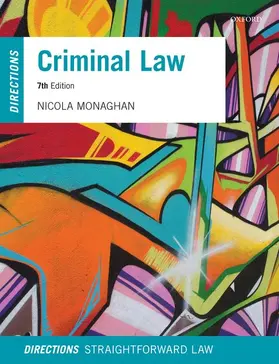 Monaghan |  Criminal Law Directions | Buch |  Sack Fachmedien