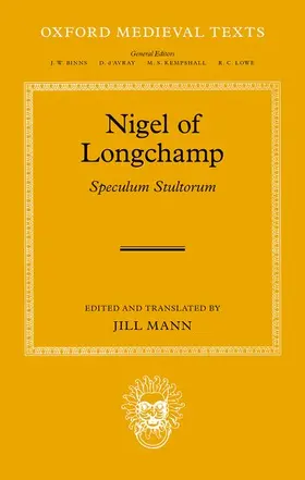 Mann |  Nigel of Longchamp, Speculum Stultorum | Buch |  Sack Fachmedien