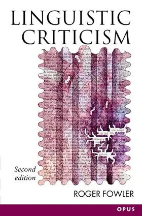 Fowler |  Linguistic Criticism | Buch |  Sack Fachmedien