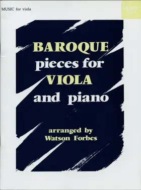  Baroque Pieces for Viola and Piano | Sonstiges |  Sack Fachmedien
