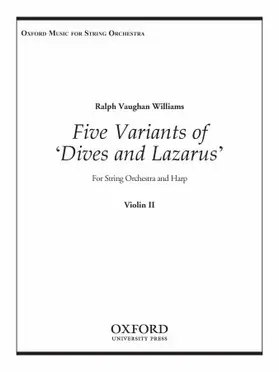 Vaughan Williams |  Five Variants on 'Dives and Lazarus' | Buch |  Sack Fachmedien